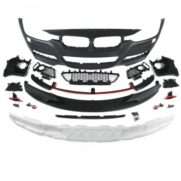 Voorbumper M Sport Pakket Look Met Front Lip BMW 3 Serie F30 / F31 2012-2015 — Met Parkeersensoren Voorbereiding - Beamerstyling.nl