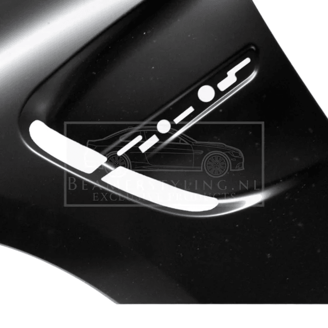 Zij Schermen Staal | M3 Evo Look - Passend Op BMW F30 / F31 2011-2019 — Enkel Bestuurders Kant - Beamerstyling.nl
