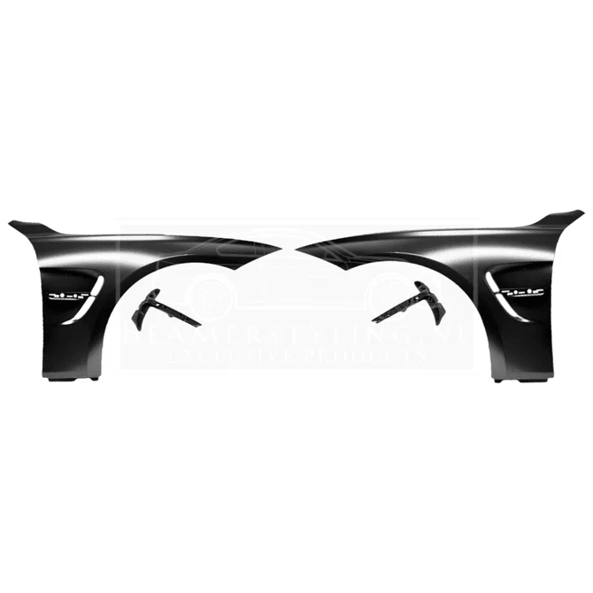 Zij Schermen Staal | M3 Evo Look - Passend Op BMW F30 / F31 2011-2019 — Enkel Bestuurders Kant - Beamerstyling.nl
