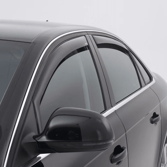 Zijwindschermen - BMW 1 Serie E87 - Achterportieren - Dark Smoke - Climair | 04 - 11 - Beamerstyling.nl