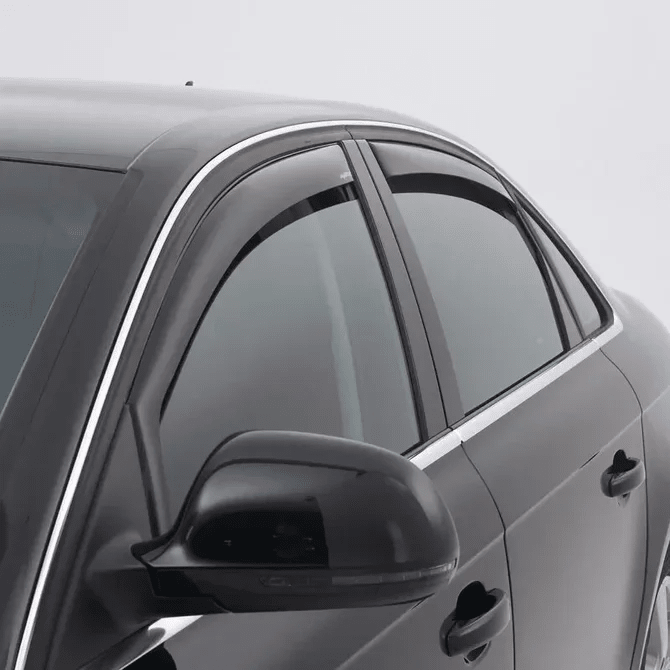 Zijwindschermen - BMW 3 Serie E36 Sedan - Dark Smoke - Climair — Achterportieren - Beamerstyling.nl
